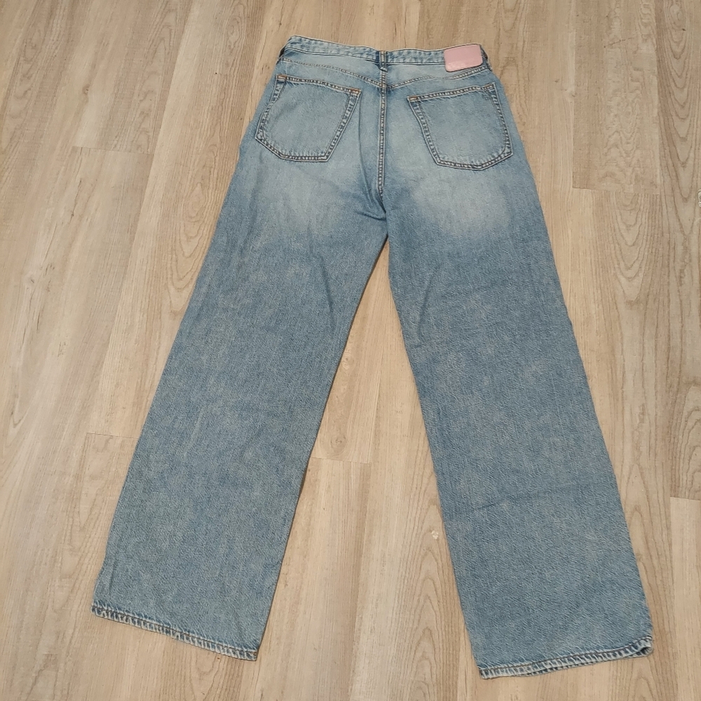 rag & bone Featherweight Logan Mid-Rise Wide-Leg Jeans Sz 27 - Picture 12 of 12